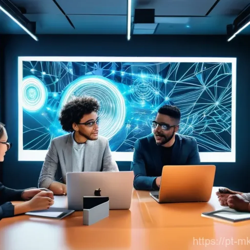 디지털 공유재의 비즈니스 기회 분석 - **Prompt 1: Unlocking Digital Potential**
    "A vibrant, dynamic illustration depicting a diverse g...