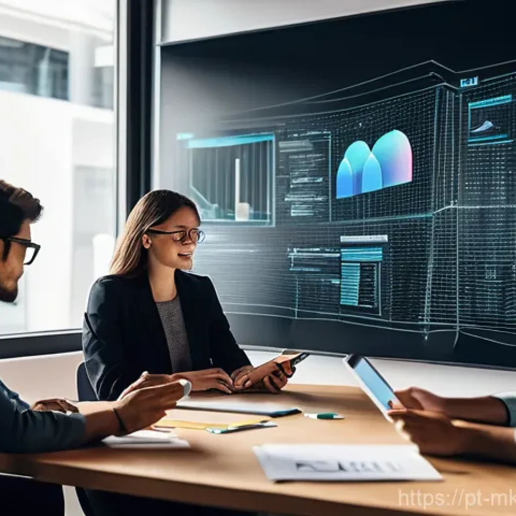 디지털 공유재 관리의 미래 직업 전망 - **Prompt:** "A vibrant, dynamic illustration depicting a diverse group of young adults and experienc...